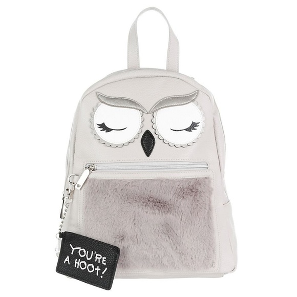 betsey johnson owl backpack